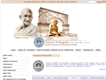 Tablet Screenshot of gujaratvidyapith.org